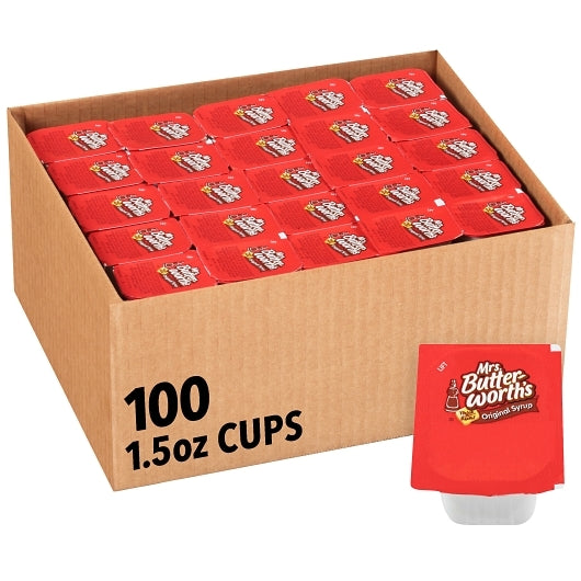 Portion Pac Syrup Single Serve Cups, 100 x 1.5 oz Case - Condiments & Sauces