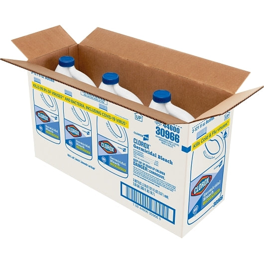 Clorox Liquid Concentrate, Commercial Solutions, Germicidal Bleach, 3 x 121 fl oz Case - Beverages