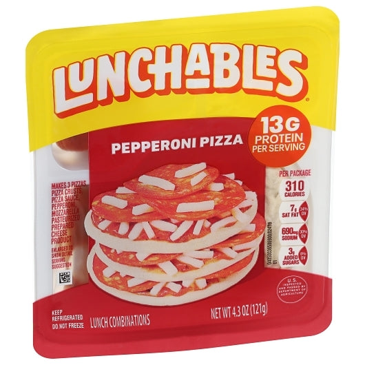 Oscar Mayer Lunchables Pizza with Pepperoni, 16 x 4.3 oz Case - Prepared Foods