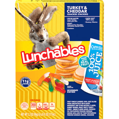 Kraft Heinz Lunchable SINGLE SERVE TURKEY & CHEDDAR, 8 x 9.2 oz Case - DOT product image 2