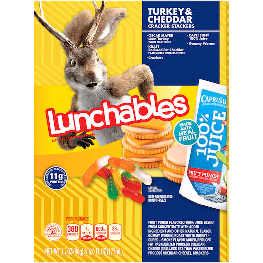 Kraft Heinz Lunchable SINGLE SERVE TURKEY & CHEDDAR, 8 x 9.2 oz Case - DOT product image 4