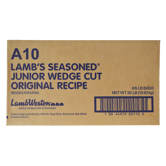 Lamb Weston Original JUNIOR JO JO'S Potato Wedges, 6 x 5 lb Case - DOT product image 2