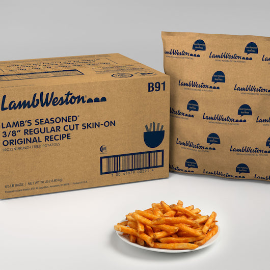 Lamb Weston 3/8" Original Regular Cut French Fries, 6 x 6 x 5 lb Case - DOT product image 5