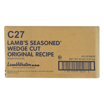 Lamb Weston Original Wedge Cut French Fries, 6 x 5 lb Case - DOT product image 2