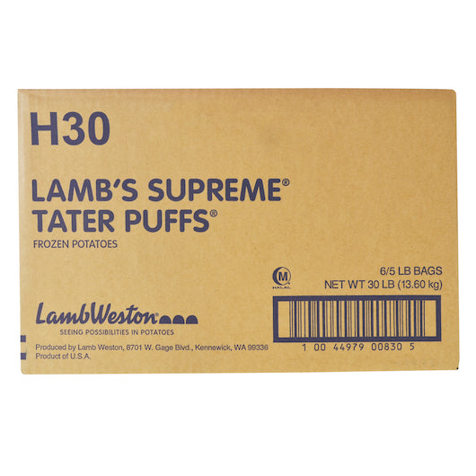 Lamb Supreme Tater Puffs, 6 x 5 lb Case - DOT product image 2