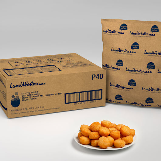 Tantalizers Stuffed Spudz Diced Potatoes & Cheddar Cheese, 6 x 3 lb Case - DOT product image 5