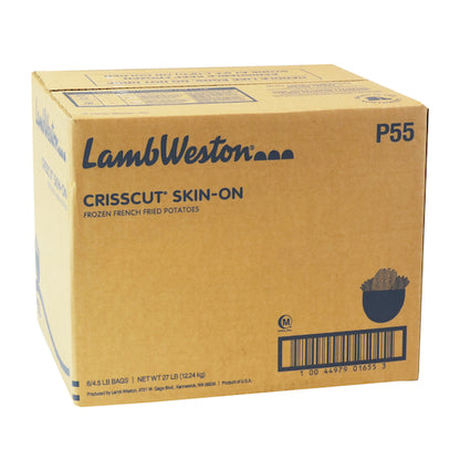 Lamb Weston Natural Skin-On Criss Cut French Fries, 6 x 4.5 lb Case - DOT product image 4