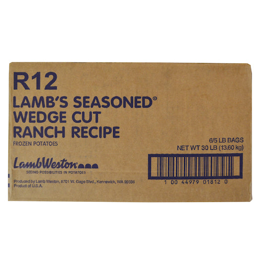 Lamb Weston Ranch Wedge Cut French Fries, 6 x 5 lb Case - DOT product image 2