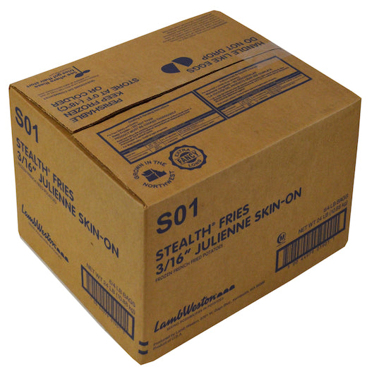 Stealth Fries Frozen Skin-On Julienne Cut French Fries, 6 x 4 lb Case - DOT product image 6