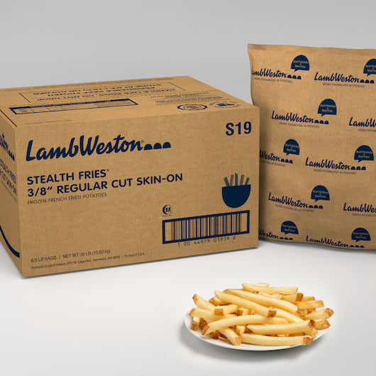 Lamb Weston Stealth Natural Cut Regular French Fries, 6 x 5 lb Case - DOT product image 5