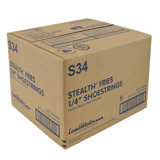 Lamb Weston Stealth Frozen .25" Shoestring French Fries, 6 x 4.5 lb Case - DOT product image 5