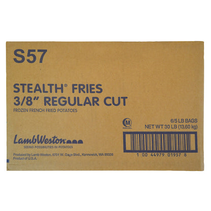 Lamb Weston Stealth 3/8" Regular Cut French Fries, 6 x 5 lb Case - DOT product image 2