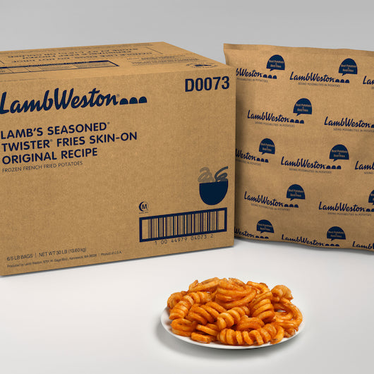 Lambs Seasoned Original Recipe Seasoned Twister Fries, 6 x 5 lb Case - DOT product image 5