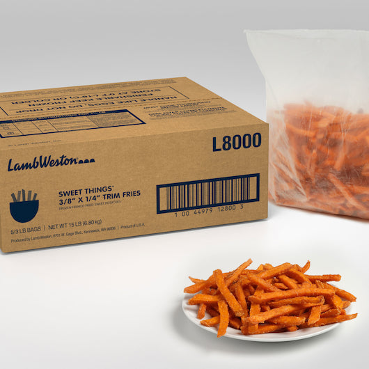 Lamb Weston Sweet POTATO Fries, 5 x 3 lb Case - DOT product image 4