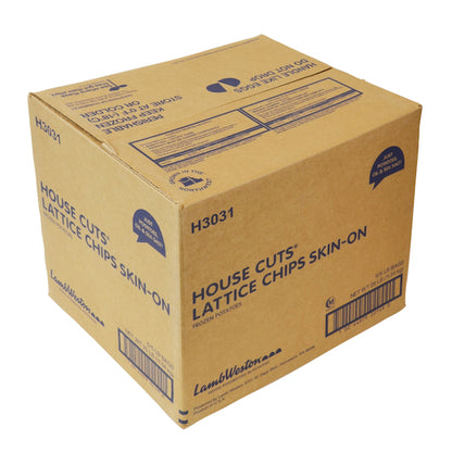 House Cuts Lattice CHIPS SKIN ON POTATO, 5 x 5 lb Case - DOT product image 5