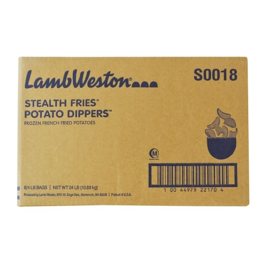 Stealth Fries Potato Dippers, 6 x 4 lb Case - DOT product image 6