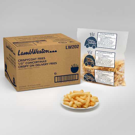 Crispy Coat Fries 1/2" CONCERTINA FRIES, 6 x 5 lb Case - DOT product image 4