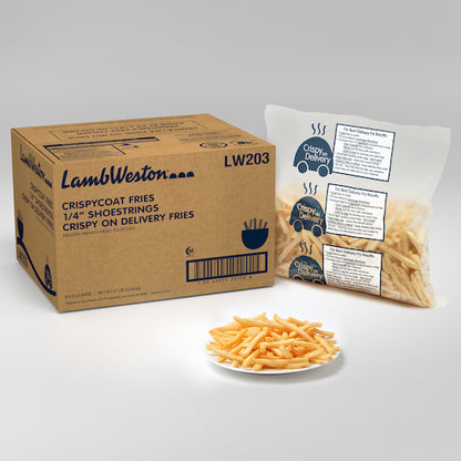 Lamb Weston Crispy On Delivery 1/4" SHOESTRING FRIES, 6 x 4.5 lb Case - DOT product image 4
