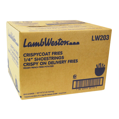 Lamb Weston Crispy On Delivery 1/4" SHOESTRING FRIES, 6 x 4.5 lb Case - DOT product image 5