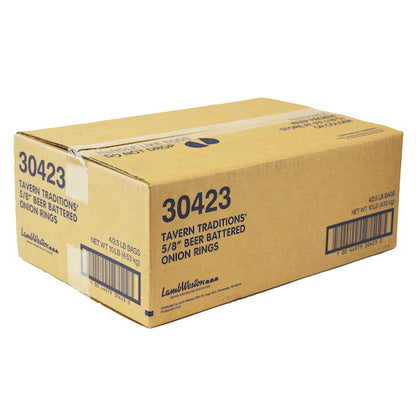Lamb Weston Tantalizers 5/8" BEER BATTERED ONION RINGs, 4 x 2.5 lb Case - DOT product image 5