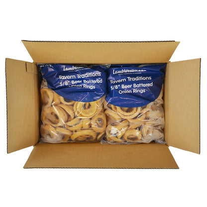 Lamb Weston Tantalizers 5/8" BEER BATTERED ONION RINGs, 4 x 2.5 lb Case - DOT product image 4