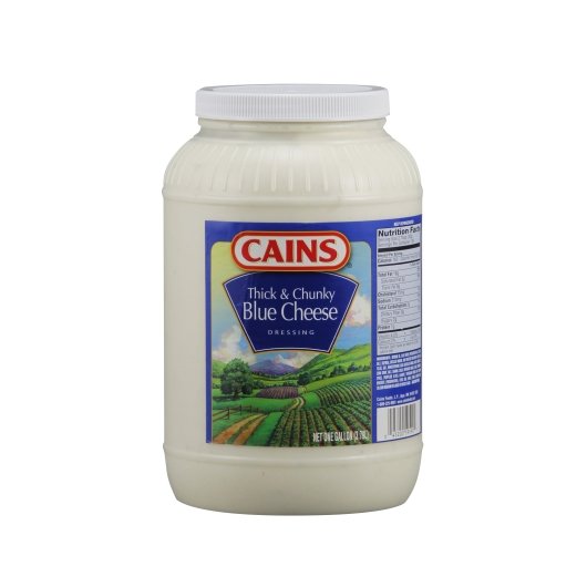 Cains Chunky Blue Cheese Dressing Bulk, 4 x 1 GA Case - Condiments & Sauces