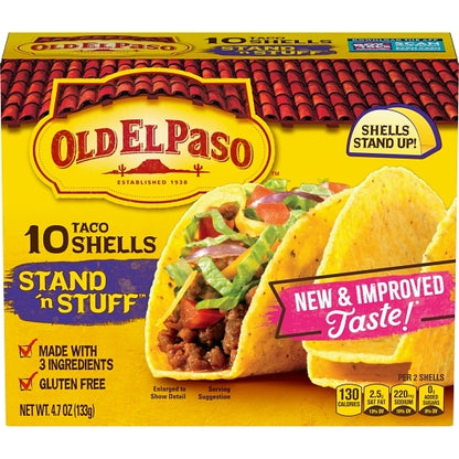 Old El Paso Stand 'N Stuff Taco Shells, 12 x 4.7 oz Case - DOT product image 2