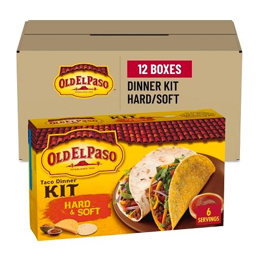 Old El Paso Hard and Soft Taco Dinner Kit, 12 x 11.4 oz Case - GS1 mobile-ready hero image