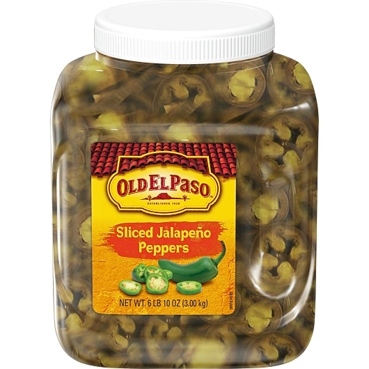 Old El Paso Sliced Jalapeno Peppers, 4 x 106 oz Case - DOT product image 3