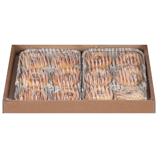 Pennant Foods Demi Crown Variety 24 Apple, 24 Cheese, and 24 Raspberry Danish, 6 x 12 x 1.25 oz Case - DOT product image 2
