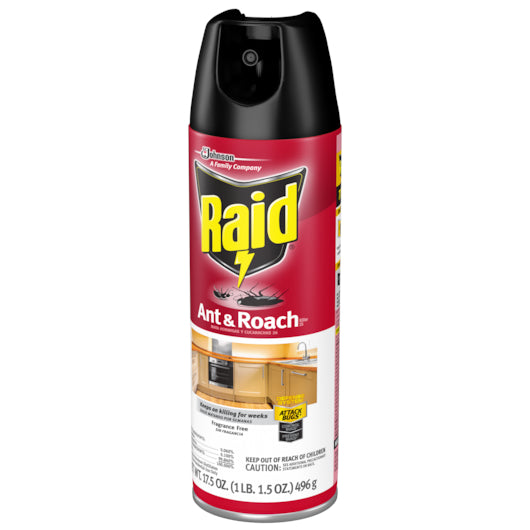 Raid ANT&ROACH AEROSOL FRAGRANCE FREE, 12 x 17.5 oz Case - DOT product image 4