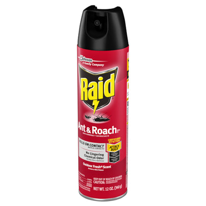 Raid Outdoor Fresh Scent Ant & Roach Killer, 12 x 12 oz Case - DOT product image 6