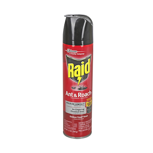 Raid Outdoor Fresh Scent Ant & Roach Killer, 12 x 12 oz Case - Cleaners & Sanitizers