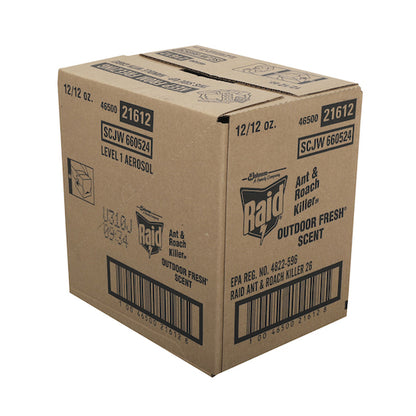 Raid Outdoor Fresh Scent Ant & Roach Killer, 12 x 12 oz Case - DOT product image 3