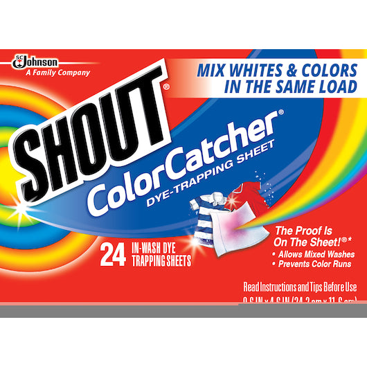 Shout Laundry Color Catcher, 12 x 24 ct Case - Cleaners & Sanitizers