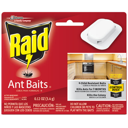 Raid Ant Bait Red Box, 12 x 0.12 oz Case - Cleaners & Sanitizers