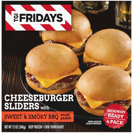 Tgi Fridays Cheeseburger Sweet & Smokey BBQ Cheeseburger Slider, 4 x 340 GR Case - DOT product image 4