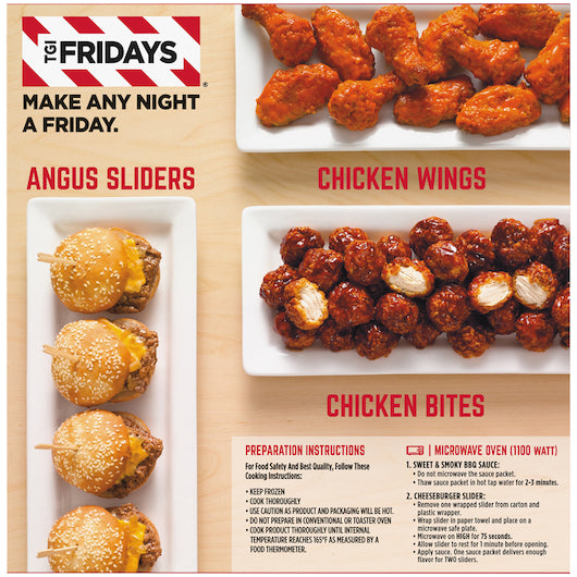 Tgi Fridays Cheeseburger Sweet & Smokey BBQ Cheeseburger Slider, 4 x 340 GR Case - DOT product image 8
