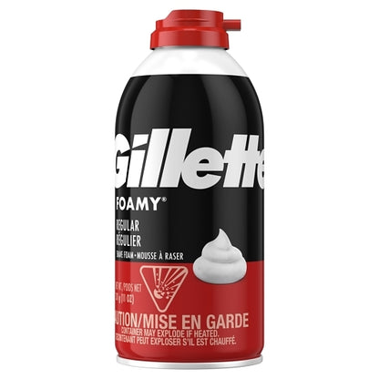Gillette Shaving Cream Foamy Regular, 2 x 6 x 11 oz Case - Cheese & Dairy