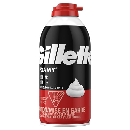 Gillette Shaving Cream Foamy Regular, 2 x 6 x 11 oz Case - Cheese & Dairy