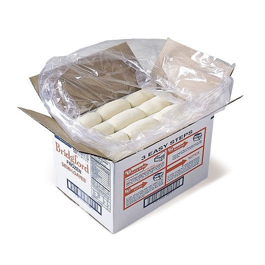 Bridgford White Demi Loaf Dough Tray Pack, 1 x 60 each Case - Breads, Rolls & Buns