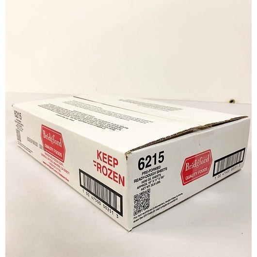 Bridgford Preformed Ready Layer Pack White Dough Sheet, 1 x 10 PC Case - GS1 closed shipping case image