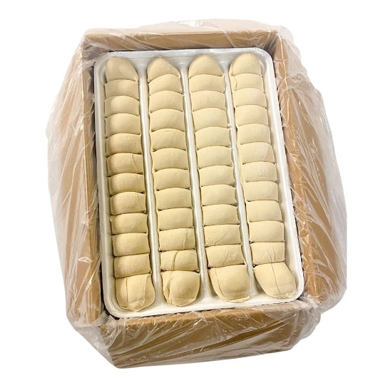 Bridgford Parkerhouse White Yeast Rolls Dough Tray Pack, 240 x 17 lb Case - Breads, Rolls & Buns