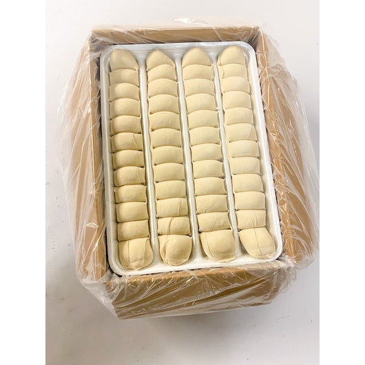 Bridgford Parkerhouse White Yeast Rolls Dough Tray Pack, 240 x 17 lb Case - Alternate product angle or state
