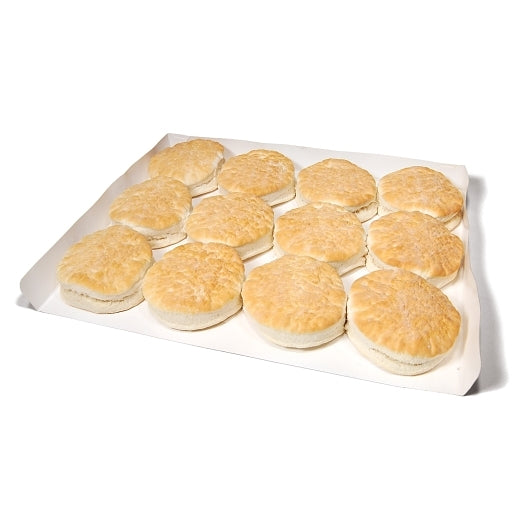 Bridgford 4 Inch Old South Buttermilk Biscuit, Layer Pack, 1 x 60 PC Case - Breads, Rolls & Buns