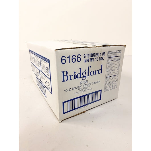 Bridgford Old South Sweet Dinner Roll Bag Pack Dough, 1 x 240 PC Case - Breads, Rolls & Buns