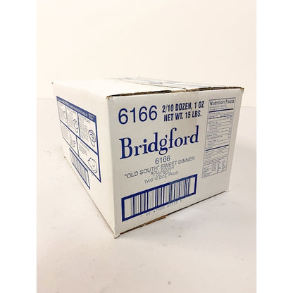 Bridgford Old South Sweet Dinner Roll Bag Pack Dough, 1 x 240 PC Case - Breads, Rolls & Buns