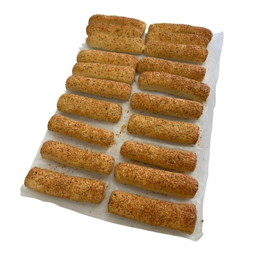 Bridgford Fully Baked White Cheesy Garlic Breadstick, 1 x 120 PC Case - Breads, Rolls & Buns