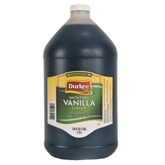 Durkee Imitation Vanilla Flavoring, 4 x 128 fl oz Case - Pantry Ingredients