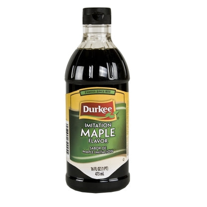 Durkee Imitation Maple Flavoring, 6 x 16 fl oz Case - Spices Seasonings
